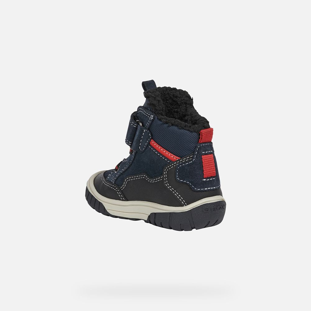 Geox Boots Navy/Black Omar Boy - Geox Baby Shoes - BRYQOW547